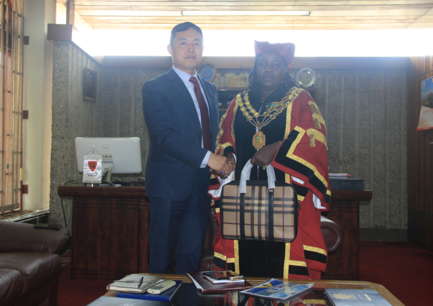 总裁马占江拜访马拉维利隆圭市长朱莉安娜女士